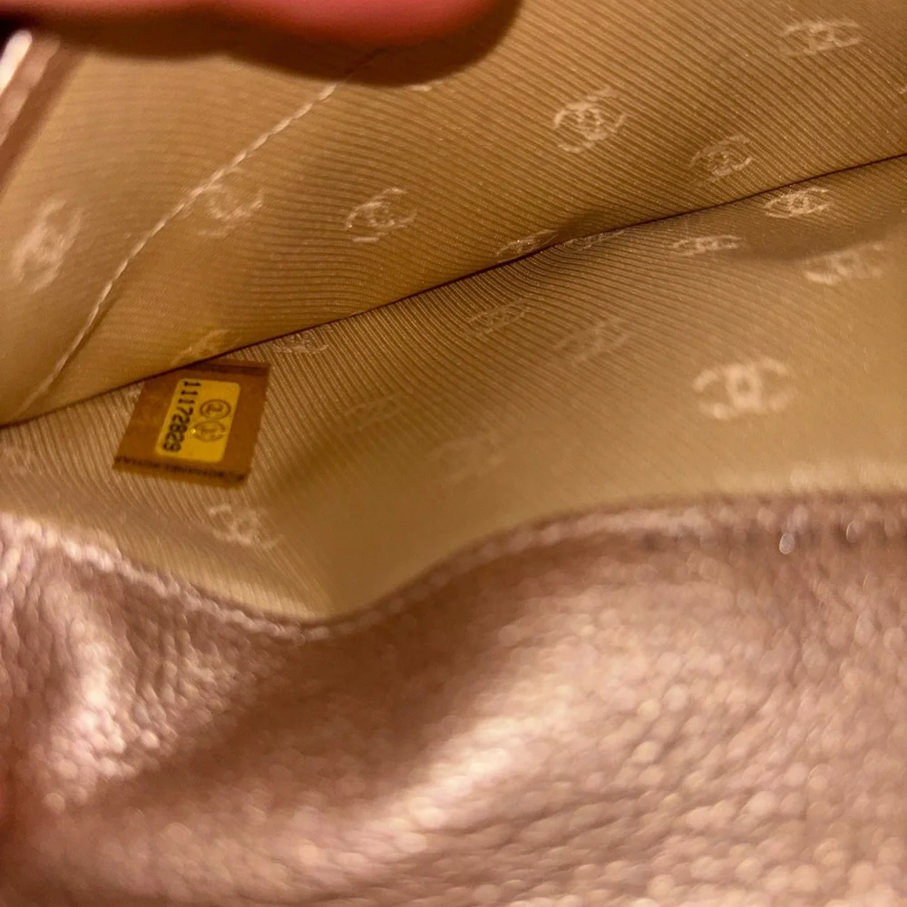 Chanel Metallic Goatskin Large Flap Wallet